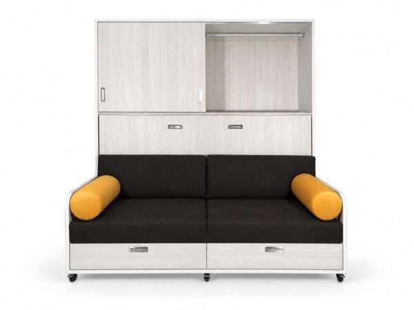Doble cama plegable con sofá