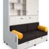 Doble cama plegable con sofá
