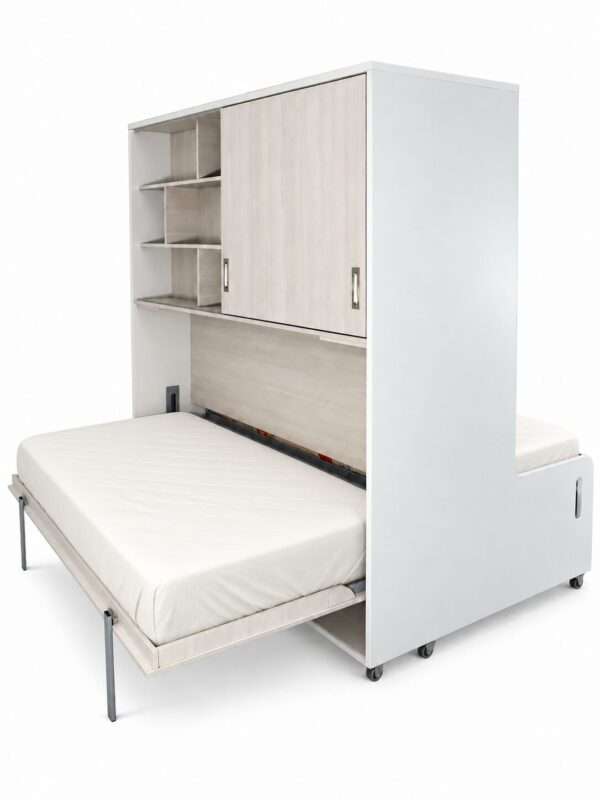 Doble cama plegable con sofá
