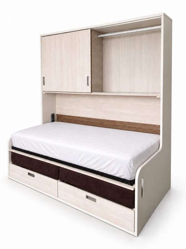Doble cama plegable con sofá