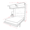 Cama abatible 2 plazas