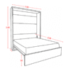 Cama abatible 2 plazas vertical