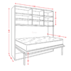 Cama abatible 2 plazas