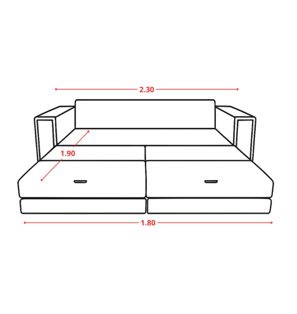 Sofá cama kaloo King Size