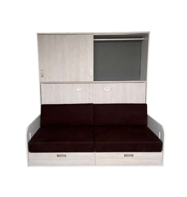 Cama abatible 1 plaza con sofá