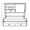 Cama abatible 1 plaza con sofá