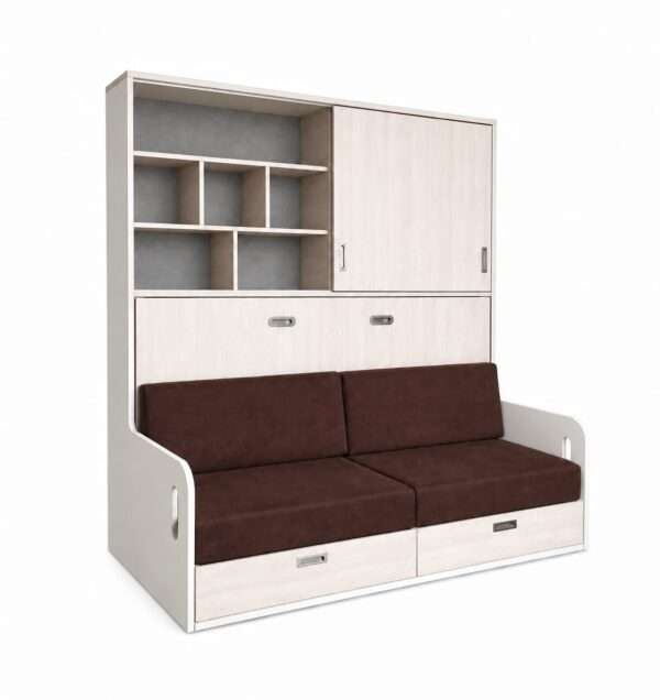 Cama abatible 1 plaza con sofá