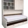 Cama abatible 1 plaza con sofá