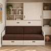 Cama abatible 1 plaza con sofá